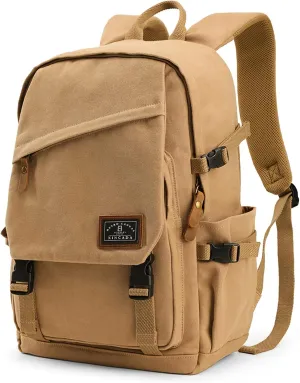 XINCADA 15.6 inch Canvas Laptop Backpack Waterproof Fashion Durable Travel backpacks Rucksack for Men&Women Backpack