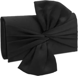 YYW Bow Clutch Purses for Women Evening Bag Formal Vintage Satin Handbags for Bridal Wedding Party